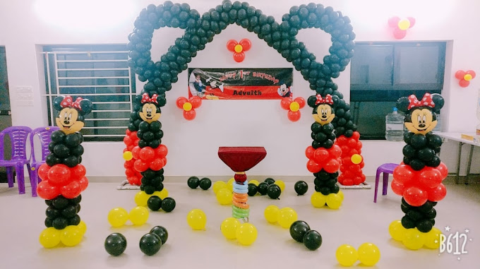 Birthday balloon decoration